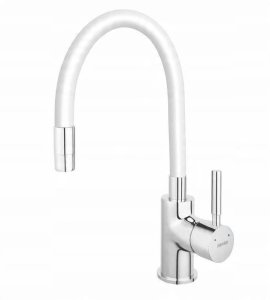 FERRO FITNESS sink faucet, with white spout 3