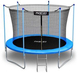 NeoSport Trampolina ogrodowa 10ft/312cm z siatką wewnętrzną i drabinką 4