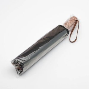 Automatyczny składany parasol z drewnianą rączką 10-ramienny XXL 115 cm czarny 5