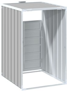 Obudowa na kosz na śmieci, pojedyncza, szara, 72x81x115 cm 7