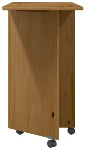 Szafka na kółkach z biurkiem MOSS, miodowy brąz, sosna 4