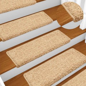vidaXL Maty na schody 30 szt. 65x21x4 cm brązowe (3365829) 5
