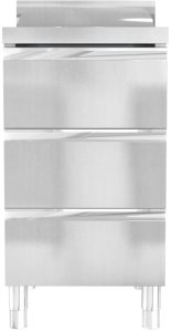 Szafki gastronomiczne, 3 szt., stal nierdzewna 3