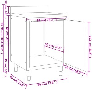 Szafki gastronomiczne, 3 szt., stal nierdzewna 7