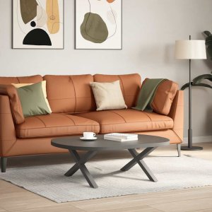 vidaXL Nogi do stolika kawowego, 2 szt., antracyt, 70x(30-31) cm, stal 2