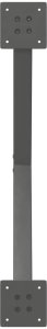 vidaXL Nogi do stolika kawowego, 2 szt., antracyt, 70x(30-31) cm, stal 7