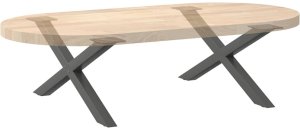 vidaXL Nogi do stolika kawowego, 2 szt., antracyt, 70x(30-31) cm, stal 8