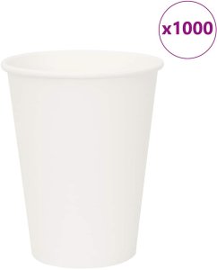 Papierowe kubki, 1000 szt., 12oz, 300ml, biały 1