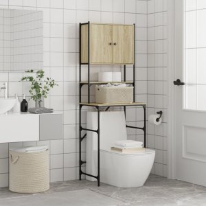 Szafka na pralkę, dąb sonoma, 68x48,5x194 cm 4