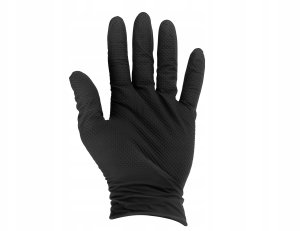 Rękawice nitrylowe SOLID GRIP 50szt. r. M czarne (10) 3