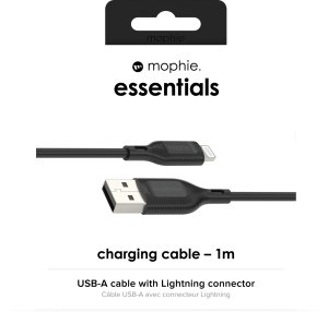 Kabel USB Mophie Lightning - USB-A 1 m Czarny (409911864) 4