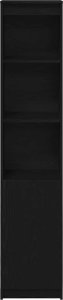 Komoda czarna dąb 37,5x35x180 cm Drewno klejone 5