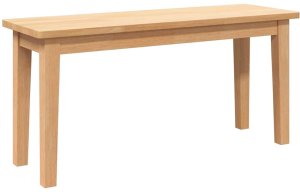 Ławka 90 cm Drewno lite Guma 6