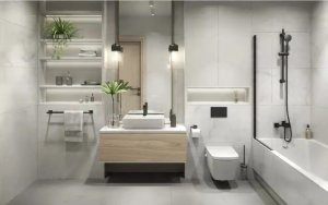 VITTO VerdeLine bateria natryskowa ścienna, czarny 6