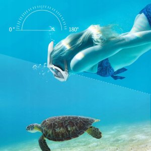 MASKA DO NURKOWANIA PEŁNOTWARZOWA SM-7 S/M NIEBIESKA 6