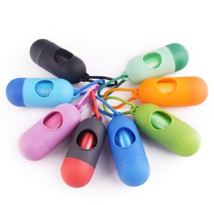 POJEMNIK NA WORECZKI NA PSIE ODCHODY + WORKI 2