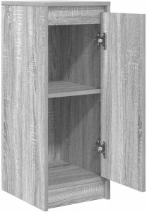 Komoda Szara Sonoma 29,5x34x76 cm Drewno klejone 5