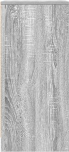 Komoda Szara Sonoma 29,5x34x76 cm Drewno klejone 7