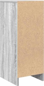 Komoda Szara Sonoma 29,5x34x76 cm Drewno klejone 8