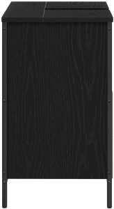 vidaXL Szafka pod umywalkę łazienkową, czarna, 60x34,5x60 cm 7
