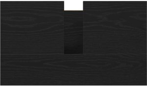 vidaXL Szafka pod umywalkę łazienkową, czarna, 60x34,5x60 cm 9