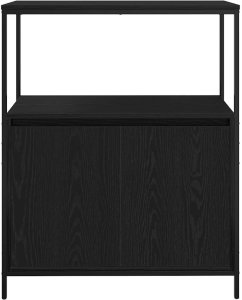 vidaXL Szafka łazienkowa z półkami, czarny dąb, 76,5x35x95 cm 6