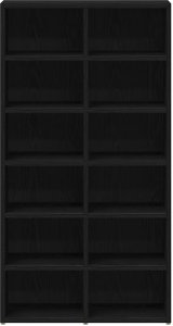 vidaXL Szafka na buty, czarny dąb, 54x34x100,5 cm 5