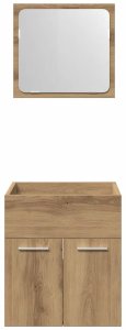 vidaXL 2-częściowy zestaw mebli łazienkowych, dąb artisan 6