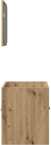 vidaXL 2-częściowy zestaw mebli łazienkowych, dąb artisan 7