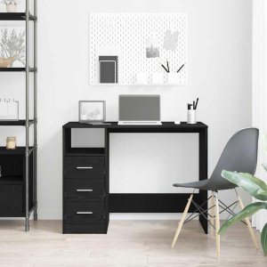 Biurko vidaXL Czarne 102 cm x 50 cm 3