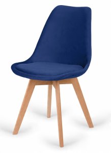 Krzesło skandynawskie MONZA GRANDE BLUE VELVET II GATUNEK 1