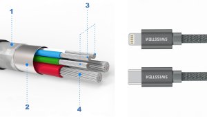 Kabel USB Swissten USB-C - Lightning 2 m Srebrny (8595217476394) 5