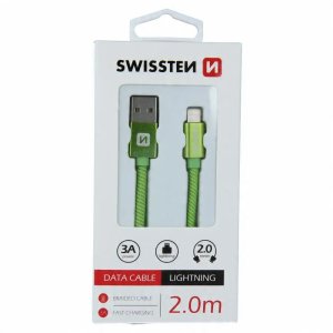 Kabel USB Swissten USB-A - Lightning 2 m Czarny (8595217455696) 11