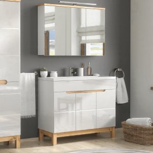 Umywalka meblowa dwukomorowa 120cm 8