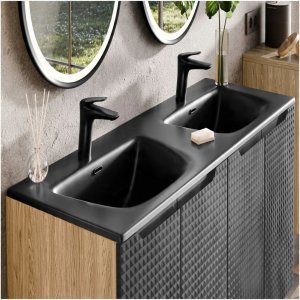 Umywalka meblowa dwukomorowa 120cm 11