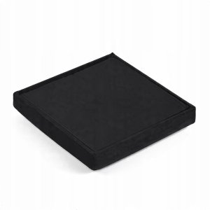 Pufa składana M - 30x30x30cm aksamit czarna 3