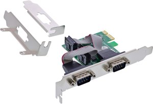 InLine® Schnittstellenkarte, 2x Seriell RS-232, PCIe, AX99100, Low-Profile 1