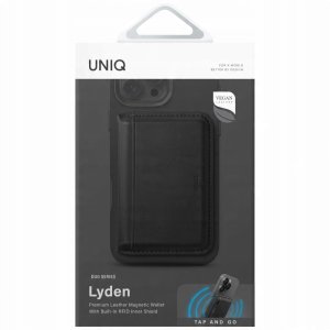 Magnetic RFID wallet UNIQ Lyden DS stand phone black 4