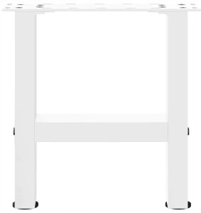 Nogi do stolika kawowego, białe, 2 szt., 70x(72-73) cm, stal  Lumarko! 11