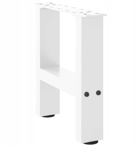 Nogi do stolika kawowego, białe, 2 szt., 70x(72-73) cm, stal  Lumarko! 9