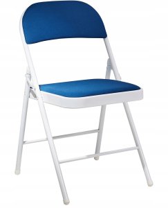 Zestaw 4 składanych krzeseł SPARKS Niebieski 4