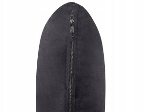 Szezlong welurowy prawostronny czarny LATTES II 6