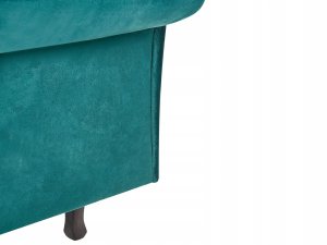 Szezlong welurowy prawostronny zielony LATTES II 7