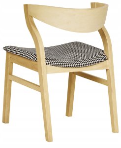 Zestaw 2 krzeseł do jadalni MAROA Drewno Czarny/ biały 6