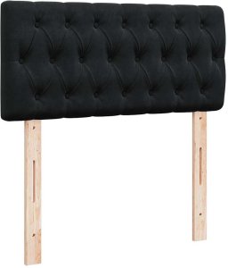 Rama łóżka otomana z materacem, czarna, 90x200 cm, aksamit Lumarko! Lumarko! 7