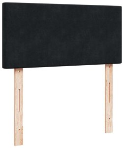 Rama łóżka otomana z materacem, czarna, 90x190 cm, aksamit Lumarko! Lumarko! 8