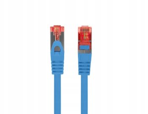 PATCHCORD KAT.6 S/FTP LSZH CU 10M NIEBIESKI FLUKE PASSED LANBERG 3