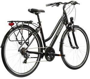 Rower Kross TRANS 1.0  czarny-srebrny połysk damski 17" 2