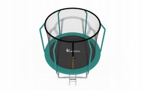 Trampolina ogrodowa dla dzieci 312cm z siatką zewnętrzną i drabinką 4