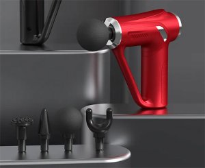 Masażer Verk Pistolet do masażu pleców ciała nóg masażer mocny massage gun 4 końcówki 2